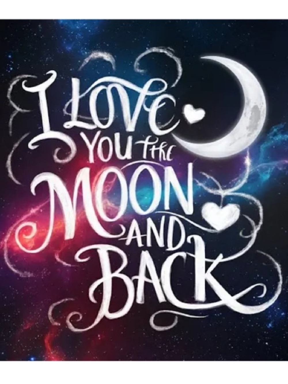I Love You To The Moon And Back 15 in x 15 in diamond art kit